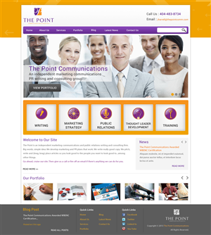Web-Design von Atom für The Point Communications | Design: #2322044