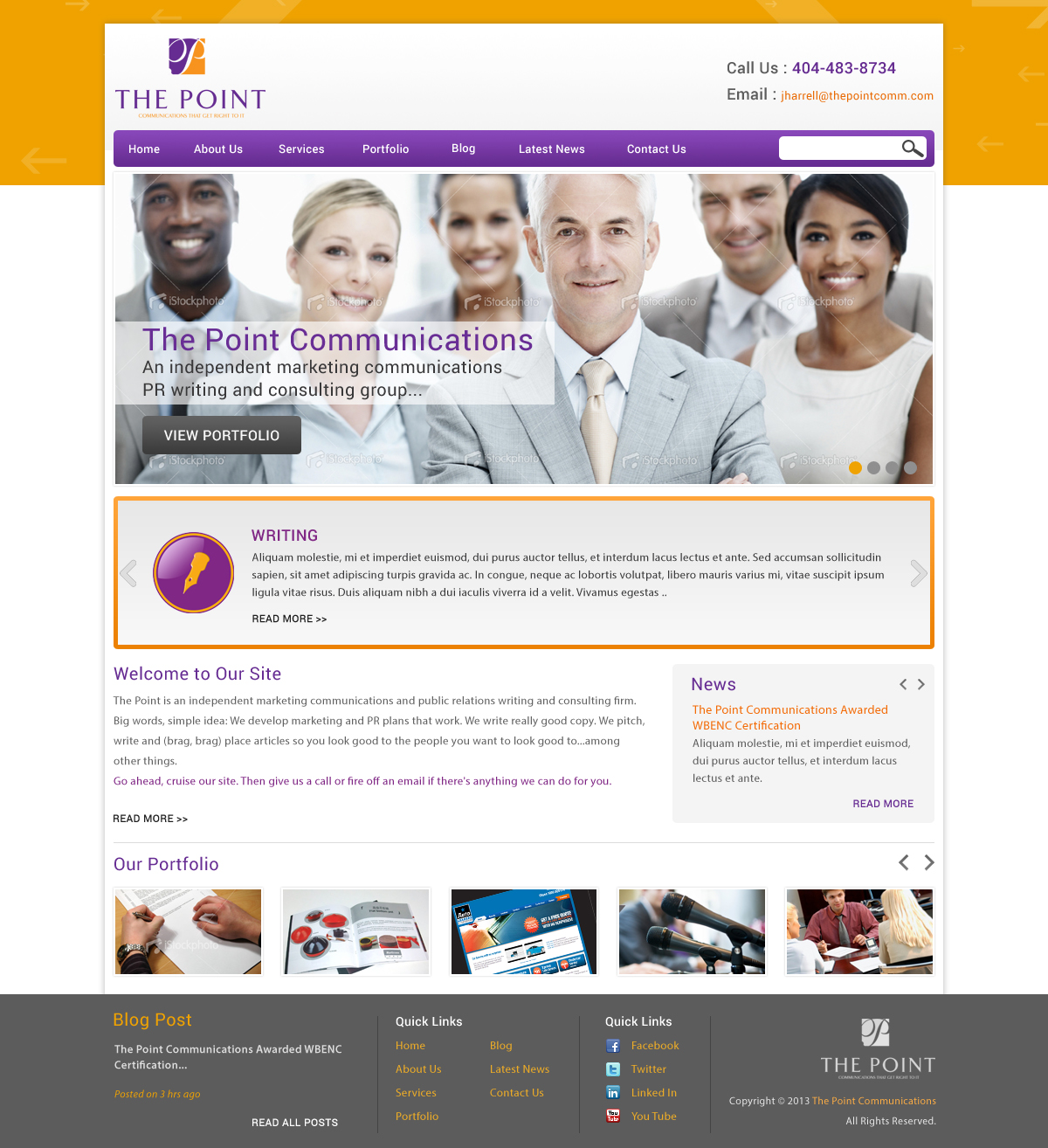 Web Design by Atom for The Point Communications | Design #2322062