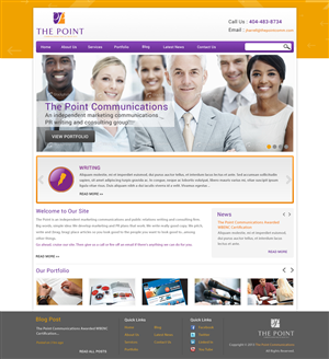 Web-Design von Atom für The Point Communications | Design: #2322062