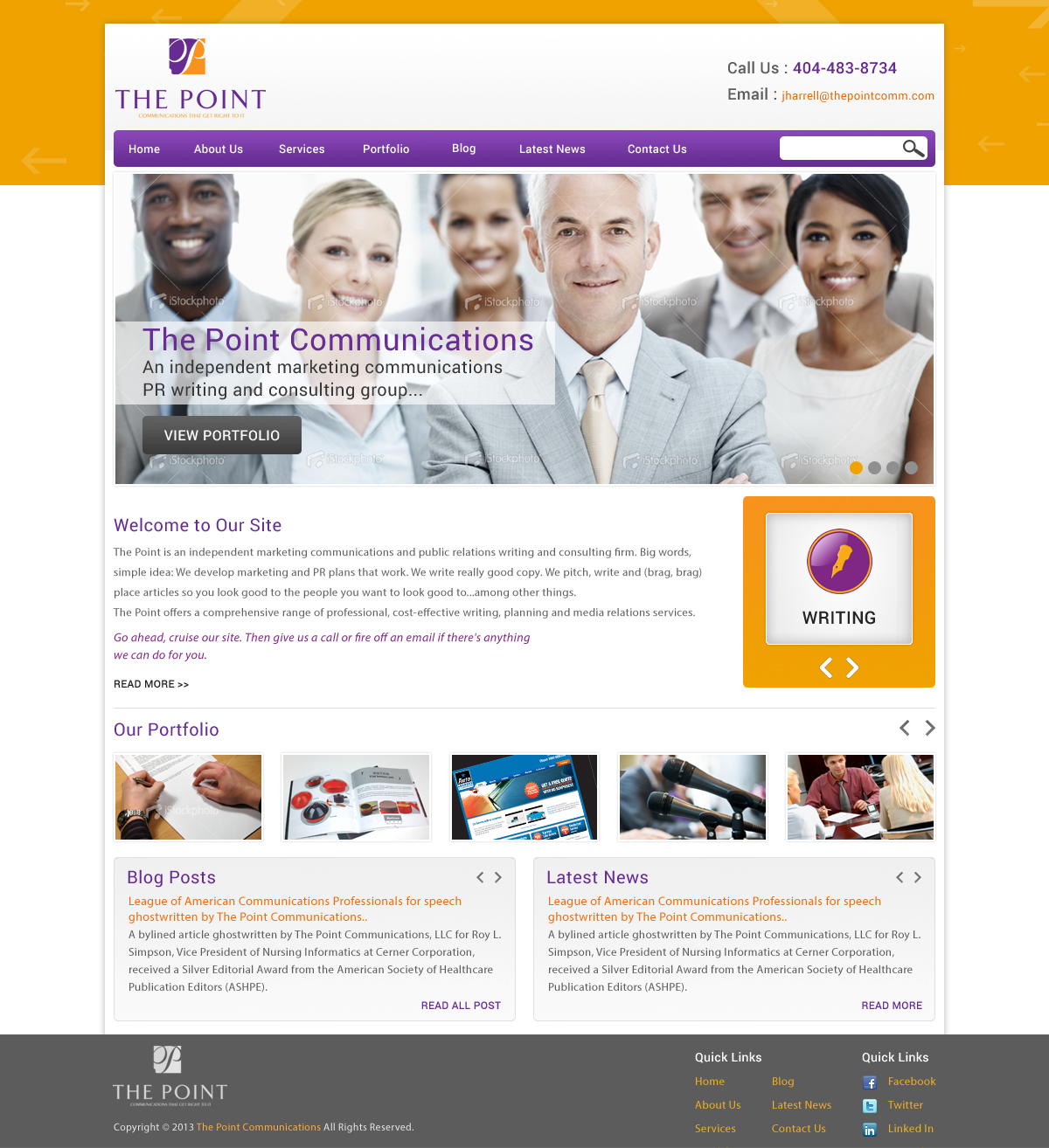 Web Design by Atom for The Point Communications | Design #2324453