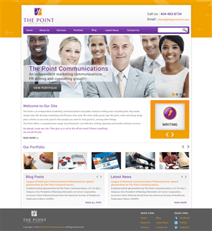 Web-Design von Atom für The Point Communications | Design: #2324453