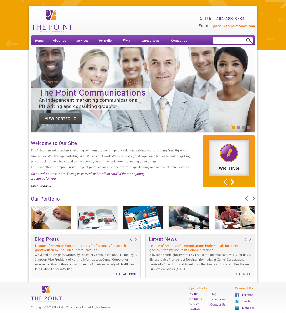 Web Design by Atom for The Point Communications | Design #2325721