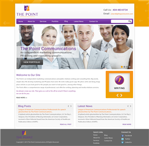 Web-Design von Atom für The Point Communications | Design: #2347750