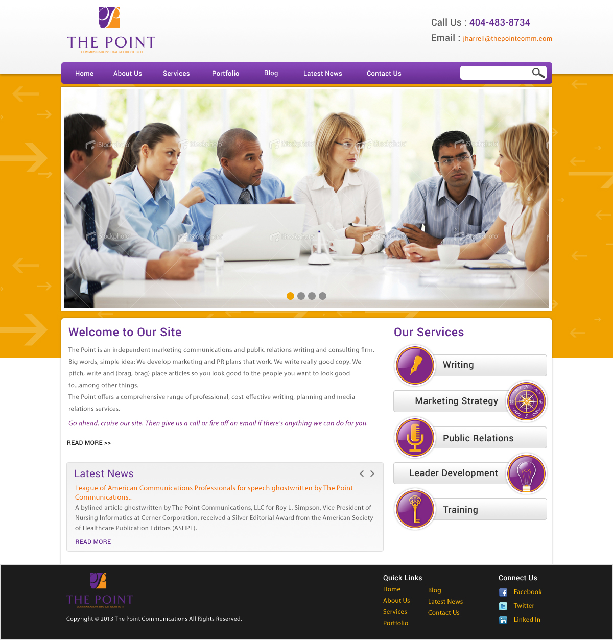 Web Design by Atom for The Point Communications | Design #2603504