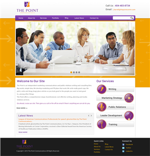 Web-Design von Atom für The Point Communications | Design: #2603504