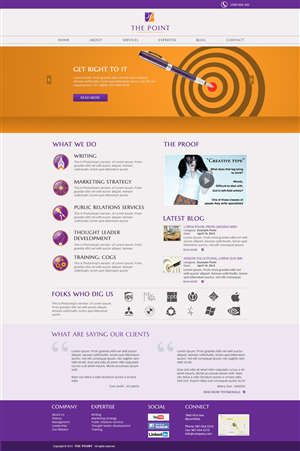 Web Design by ctbors for The Point Communications | Design #2284658