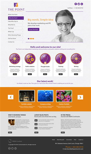 Web Design par HSwebmasters pour The Point Communications | Design : #2322360