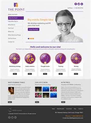 Web Design by HSwebmasters for The Point Communications | Design #2338025