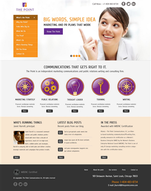 Web Design par HSwebmasters pour The Point Communications | Design : #2338081