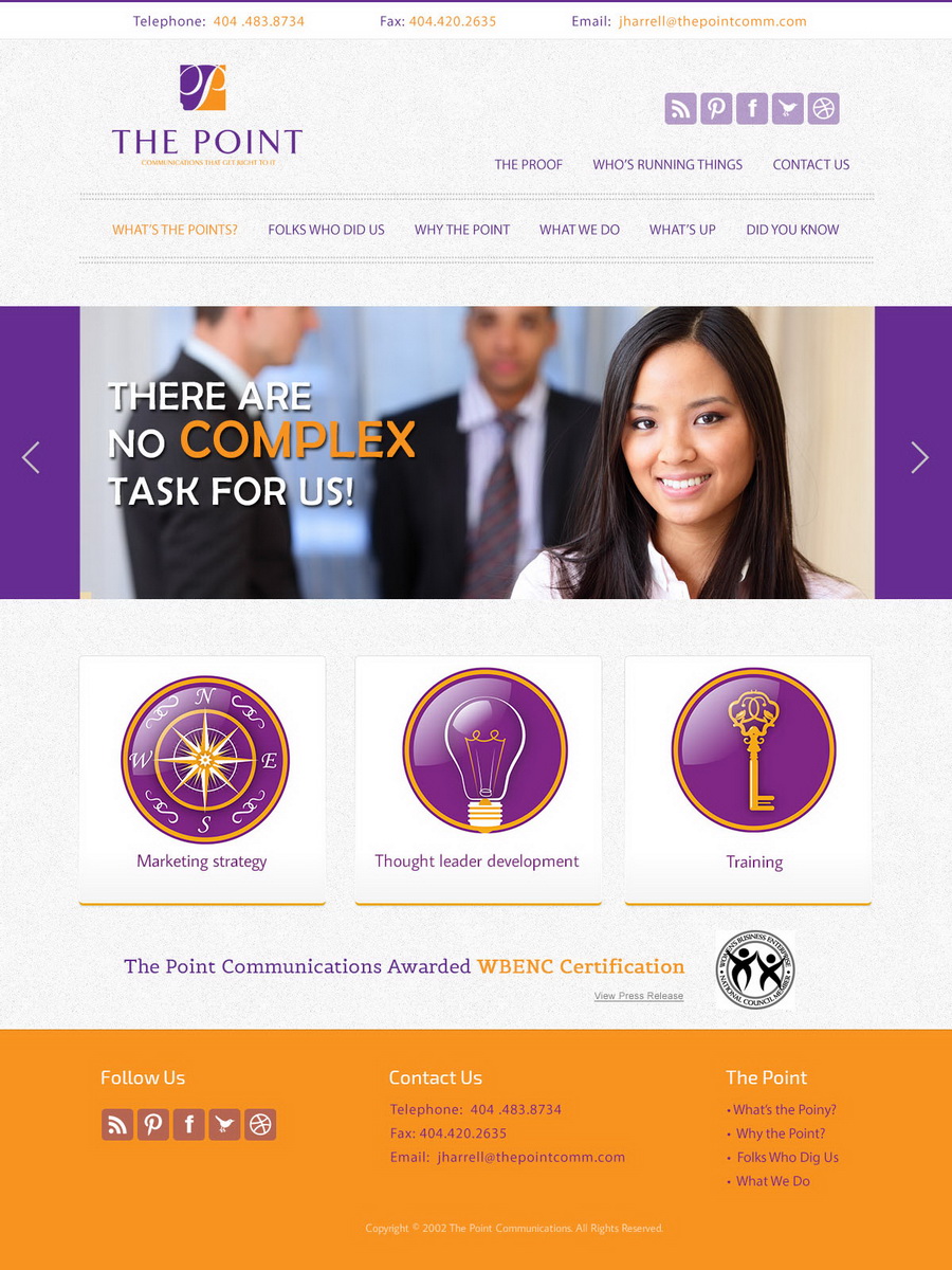 Web Design by HSwebmasters for The Point Communications | Design #2864667