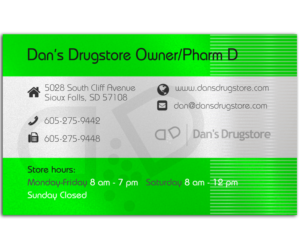 I need a new business card design for my pharmacy. | Visitenkarten-Design von elveneclipse