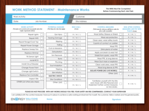 Energy Solutions job sheet re-desgin  | Design de Brochure par Adylhere