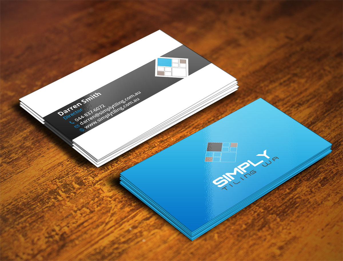 Business Card Design by Verified artistry (Design garden) for Simply Tiling WA | Design #9191155