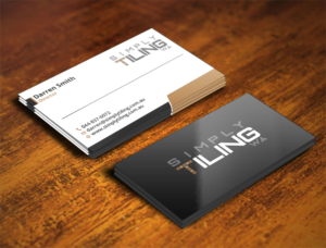 Business Card Design by Verified artistry (Design garden) for Simply Tiling WA | Design: #9191159