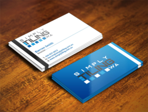 Business Card Design by Verified artistry (Design garden) for Simply Tiling WA | Design: #9191164