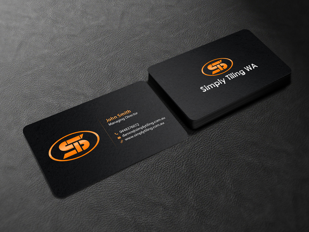 Business Card Design by Creations Box 2015 for Simply Tiling WA | Design #9186551