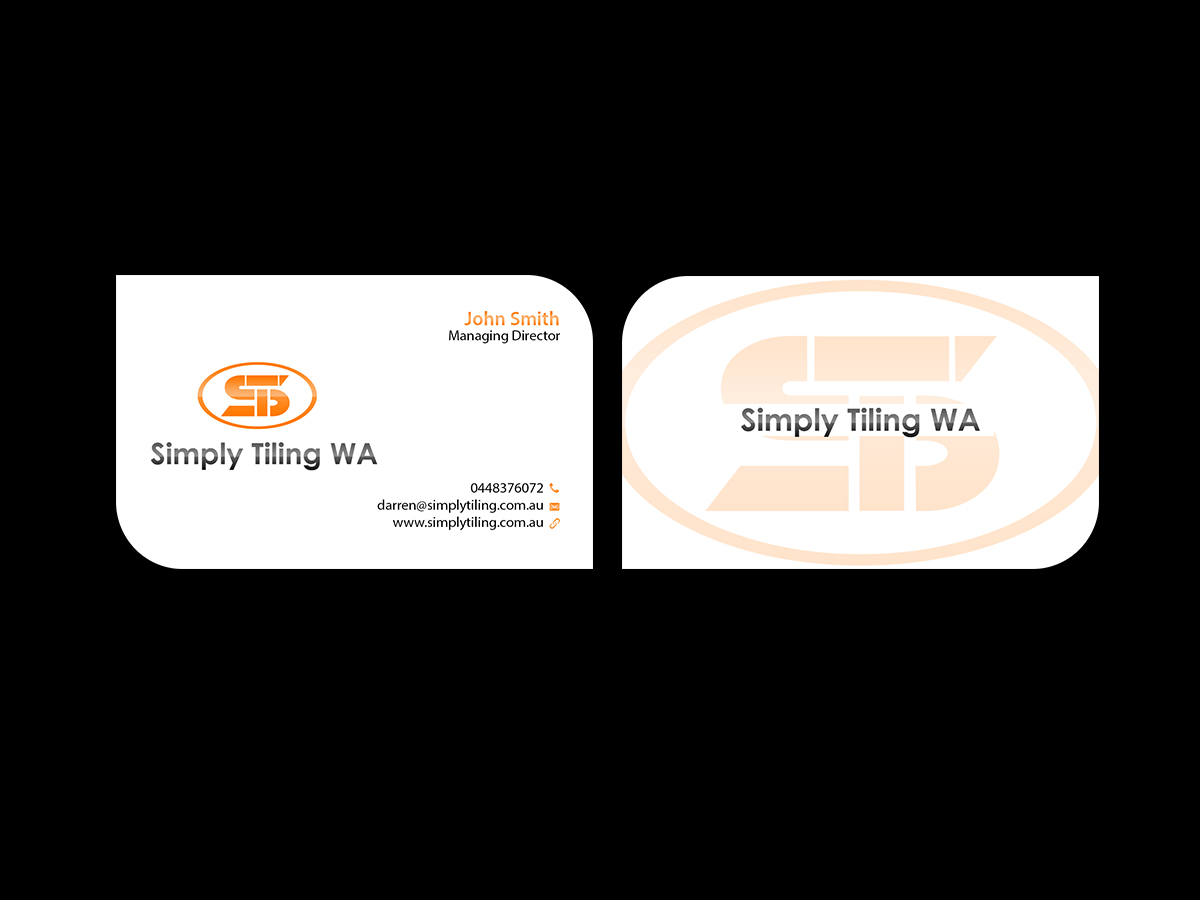 Business Card Design by Creations Box 2015 for Simply Tiling WA | Design #9186570