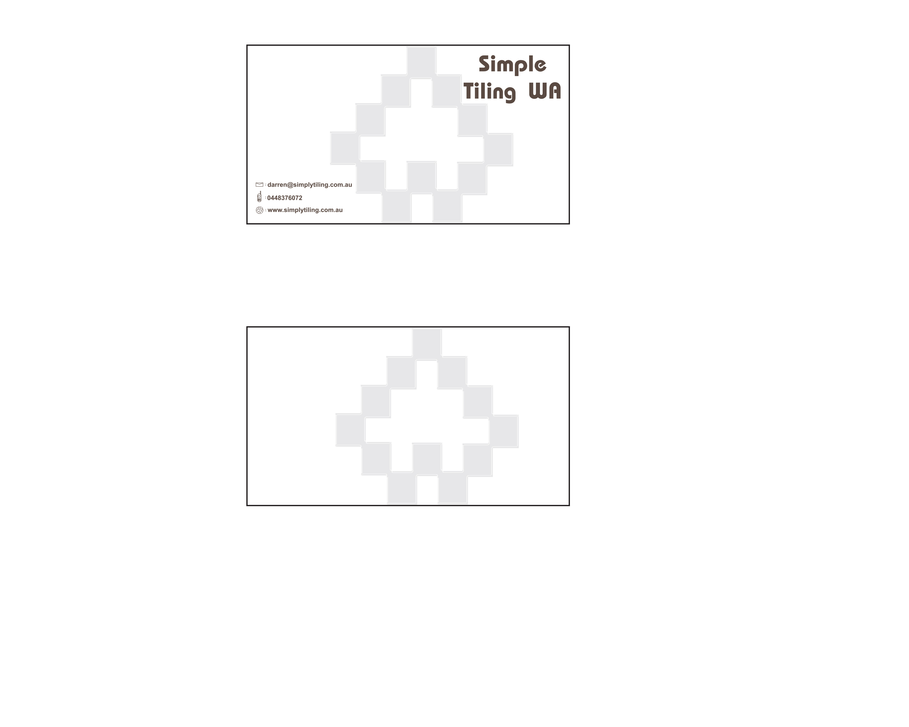 Diseño de Tarjeta de Presentación por Despina para Simply Tiling WA | Diseño #9213836