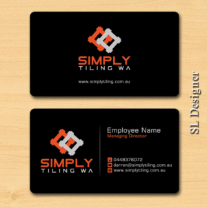 Business Card Design by SL Designer for Simply Tiling WA | Design: #9186655