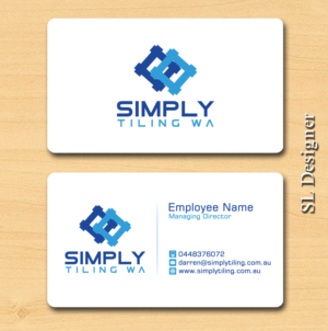Business Card Design by SL Designer for Simply Tiling WA | Design: #9186656