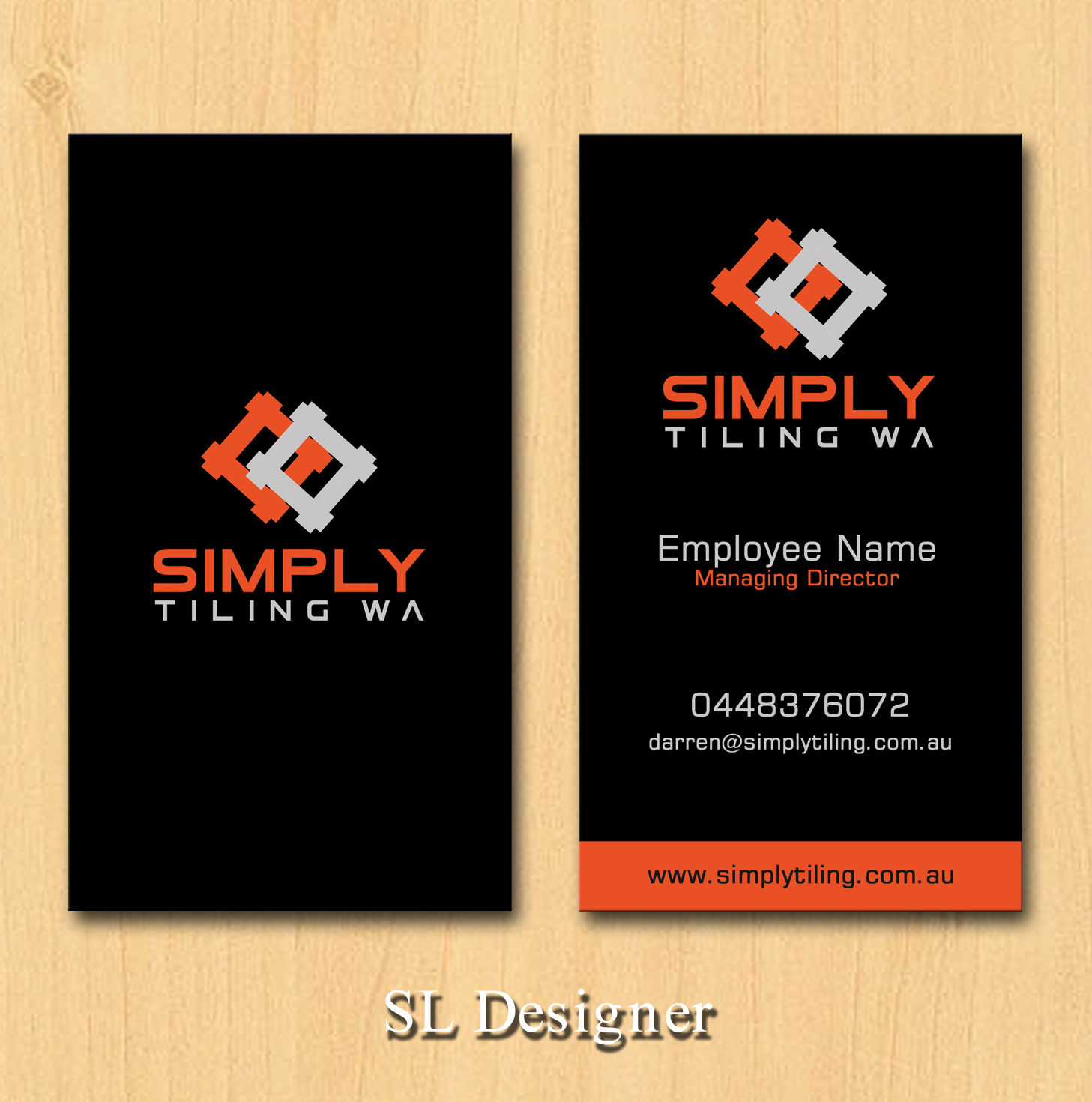 Business Card Design by SL Designer for Simply Tiling WA | Design #9186657
