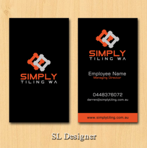 Business Card Design by SL Designer for Simply Tiling WA | Design: #9186657