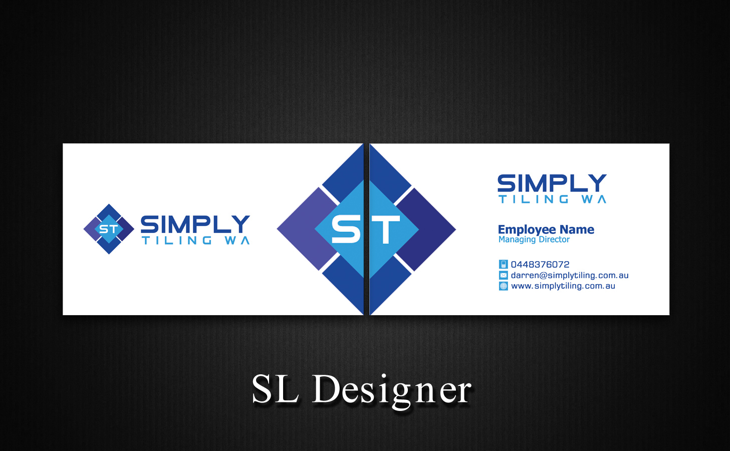 Business Card Design by SL Designer for Simply Tiling WA | Design #9186658