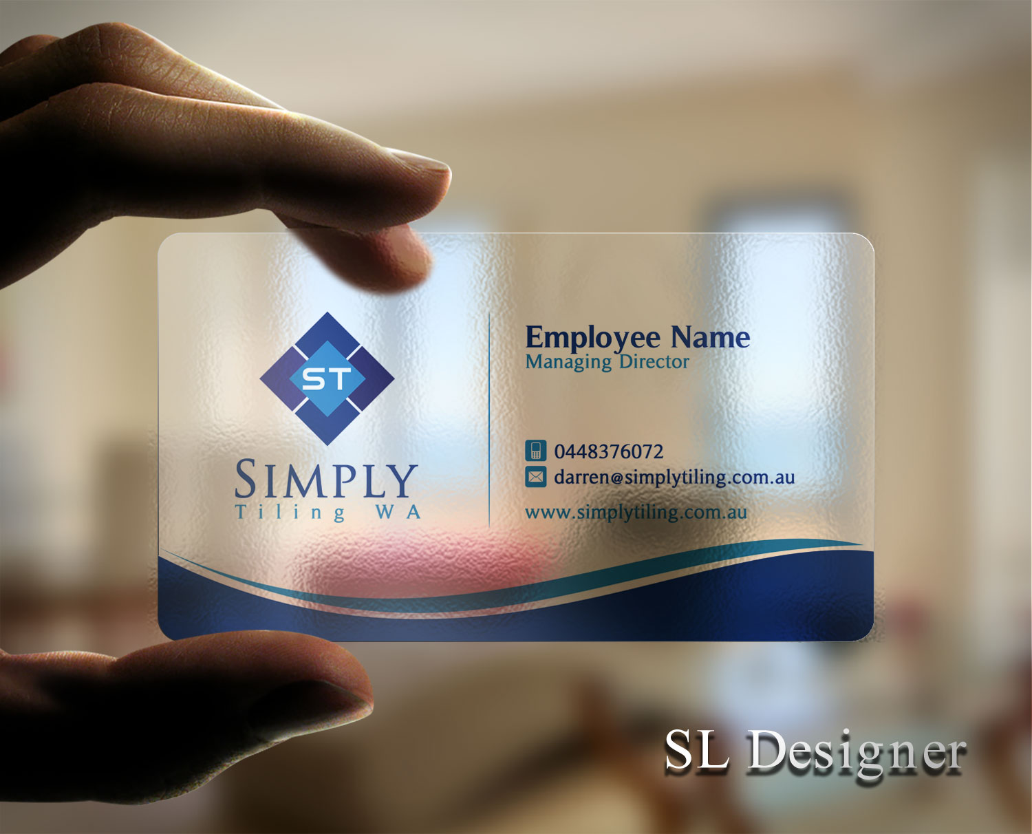 Business Card Design by SL Designer for Simply Tiling WA | Design #9186660