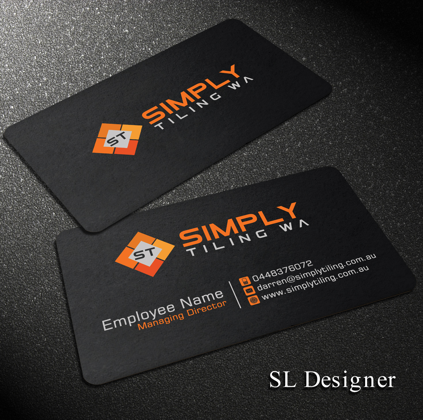 Business Card Design by SL Designer for Simply Tiling WA | Design #9186715