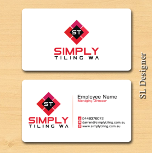 Business Card Design by SL Designer for Simply Tiling WA | Design: #9194498