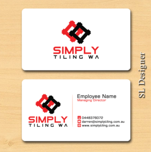 Business Card Design by SL Designer for Simply Tiling WA | Design: #9194499