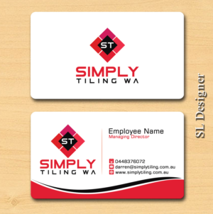 Business Card Design by SL Designer for Simply Tiling WA | Design: #9194500