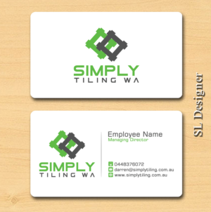 Business Card Design by SL Designer for Simply Tiling WA | Design: #9194535