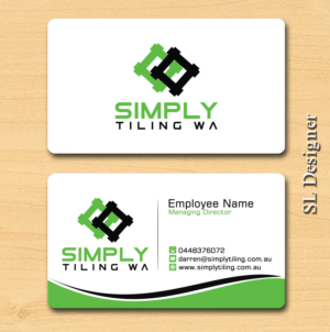 Business Card Design by SL Designer for Simply Tiling WA | Design: #9194536