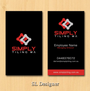 Business Card Design by SL Designer for Simply Tiling WA | Design: #9194577