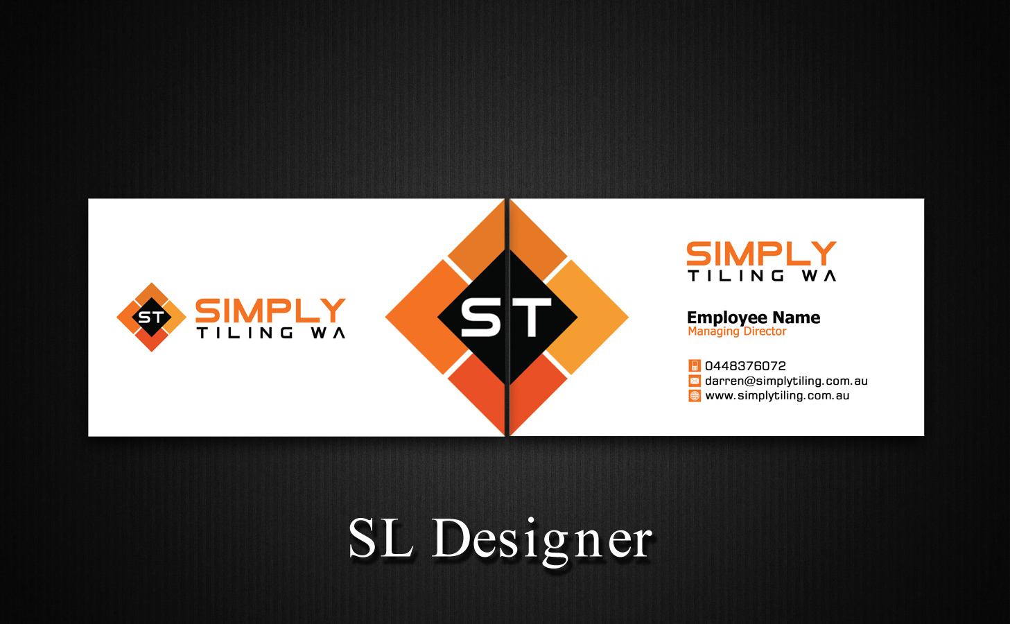 Business Card Design by SL Designer for Simply Tiling WA | Design #9201394