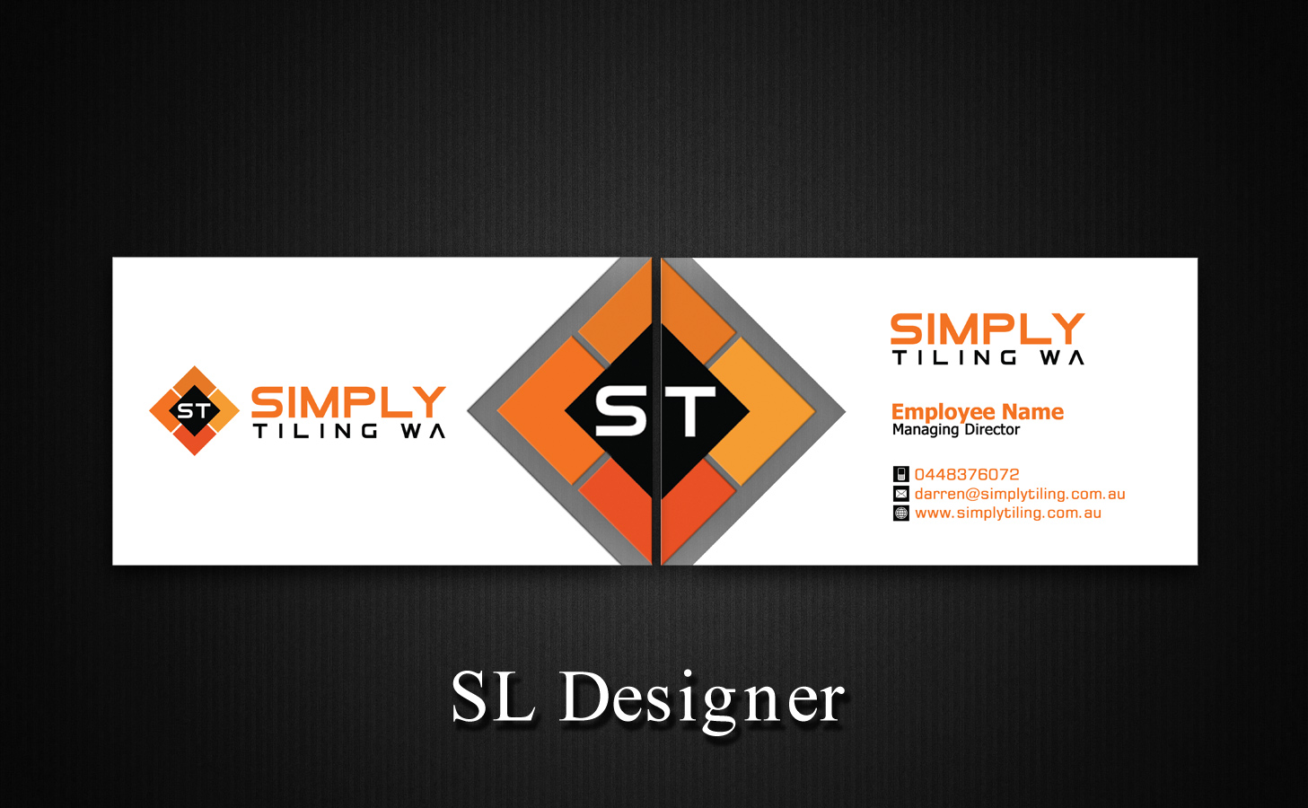Business Card Design by SL Designer for Simply Tiling WA | Design #9204590