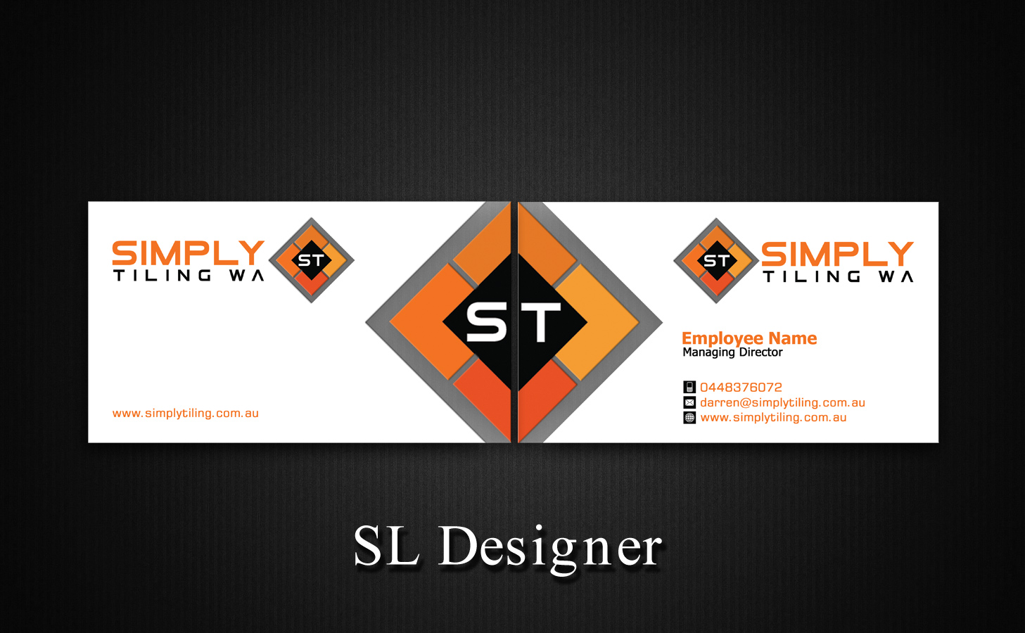 Business Card Design by SL Designer for Simply Tiling WA | Design #9204591