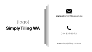 Visitenkarten-Design von Daniel Costea für Simply Tiling WA | Design #9202896