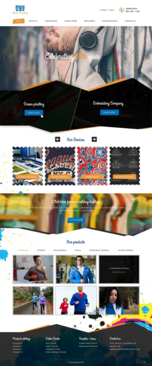 Web Design par pb pour ACE Screen Printing | Design : #9204731
