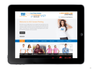 Web Design par pb pour ACE Screen Printing | Design : #9210673