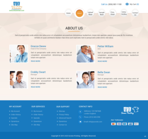 Web Design par pb pour ACE Screen Printing | Design : #9342827