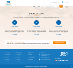 Web Design par pb pour ACE Screen Printing | Design : #9342828