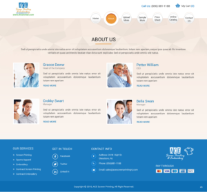 Web Design par pb pour ACE Screen Printing | Design : #9362463