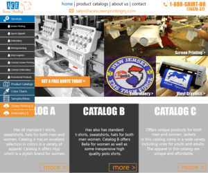 Web Design by April Gerry for ACE Screen Printing | Design #9263333