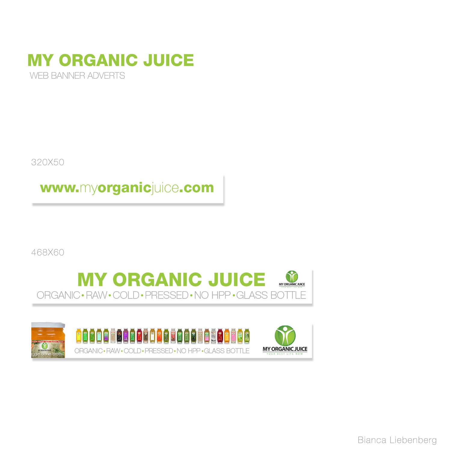 Web Design by Bianca Liebenberg for my organic juice | Design #9199418
