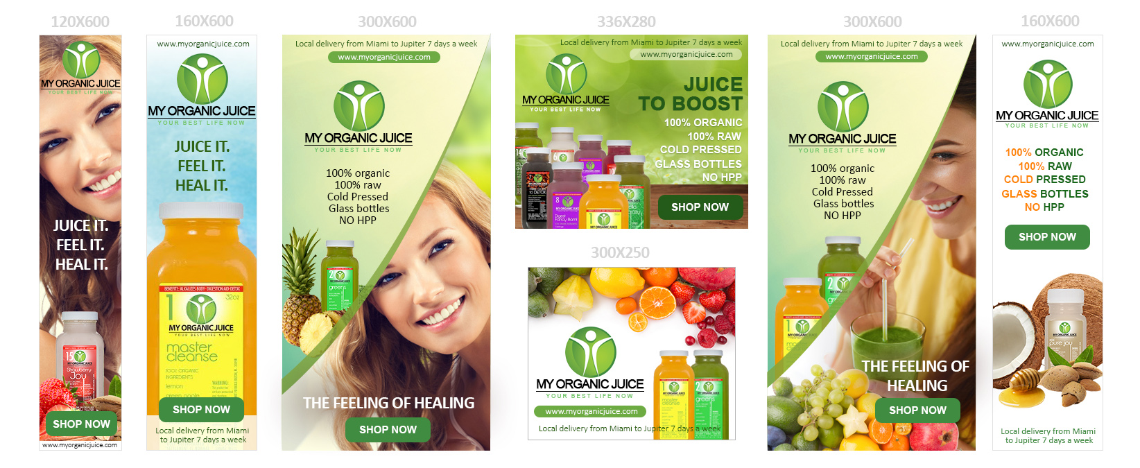 Web Design by Rajenny for my organic juice | Design #9198172