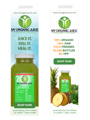 Web Design by Rajenny for my organic juice | Design: #9200310