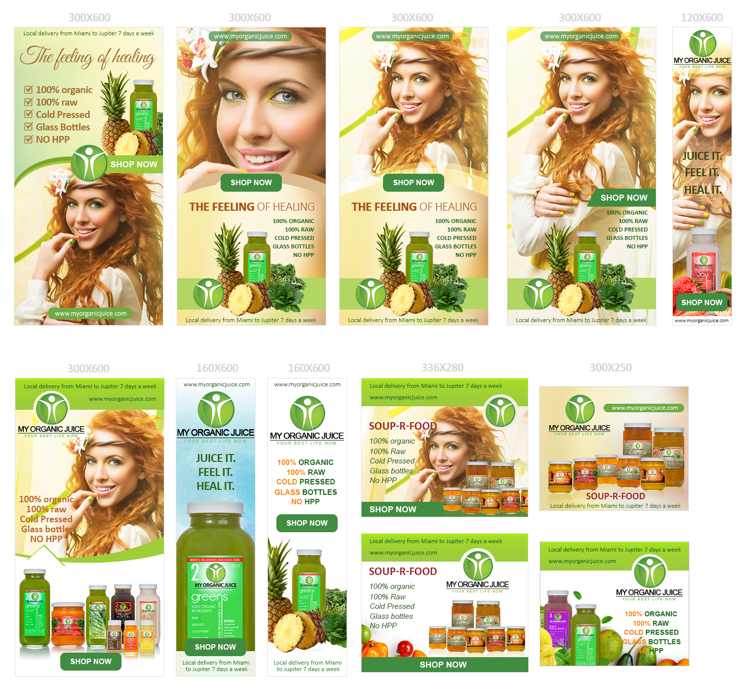 Web Design by Rajenny for my organic juice | Design #9203738