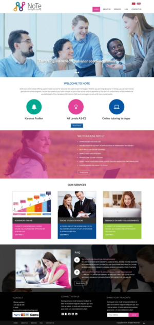 Web Design by pb for NoTe Norwegian Teaching | Design: #9219633